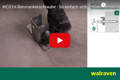 Smarte Dübel- und Ankertechnik von Walraven WCS1H Betonankerschraube