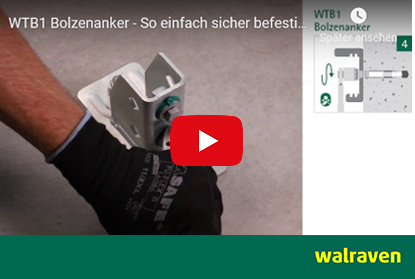 Bolzenanker für mittlere bis schwere Lasten