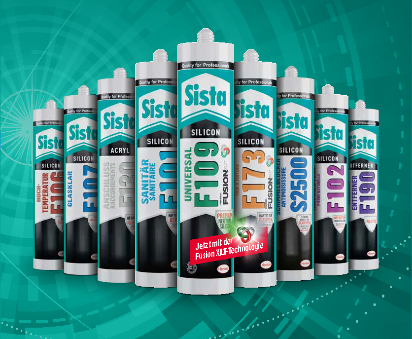 Silikon Klar Sista Silikon F109 Fusion Universal-Kartusche 300ml Staubgrau – Vielseitig Einsetzbar, Aushärtend Naturstein Silikon Schwarz