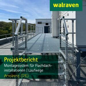 Flachdachinstallation Gehwege Plattformen in Arnsberg - Projektreferenz
