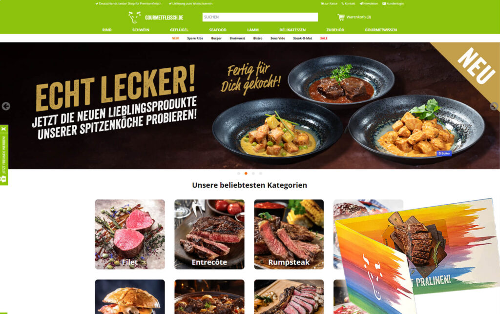 Gourmetfleisch.de - Online-Shop für Gourmetfleisch und vegetarische Delikatessen