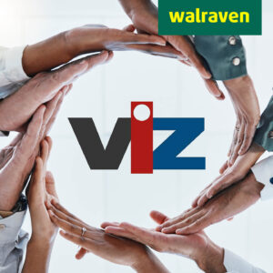Walraven tritt dem Verband der Installations-Zulieferindustrie Österreich bei - Symbolbild, Hände halten das VIZ-Logo