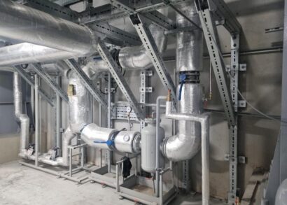 Wartungsplattform im Kesselhaus mit Schwerlastsystem Walraven Maxx