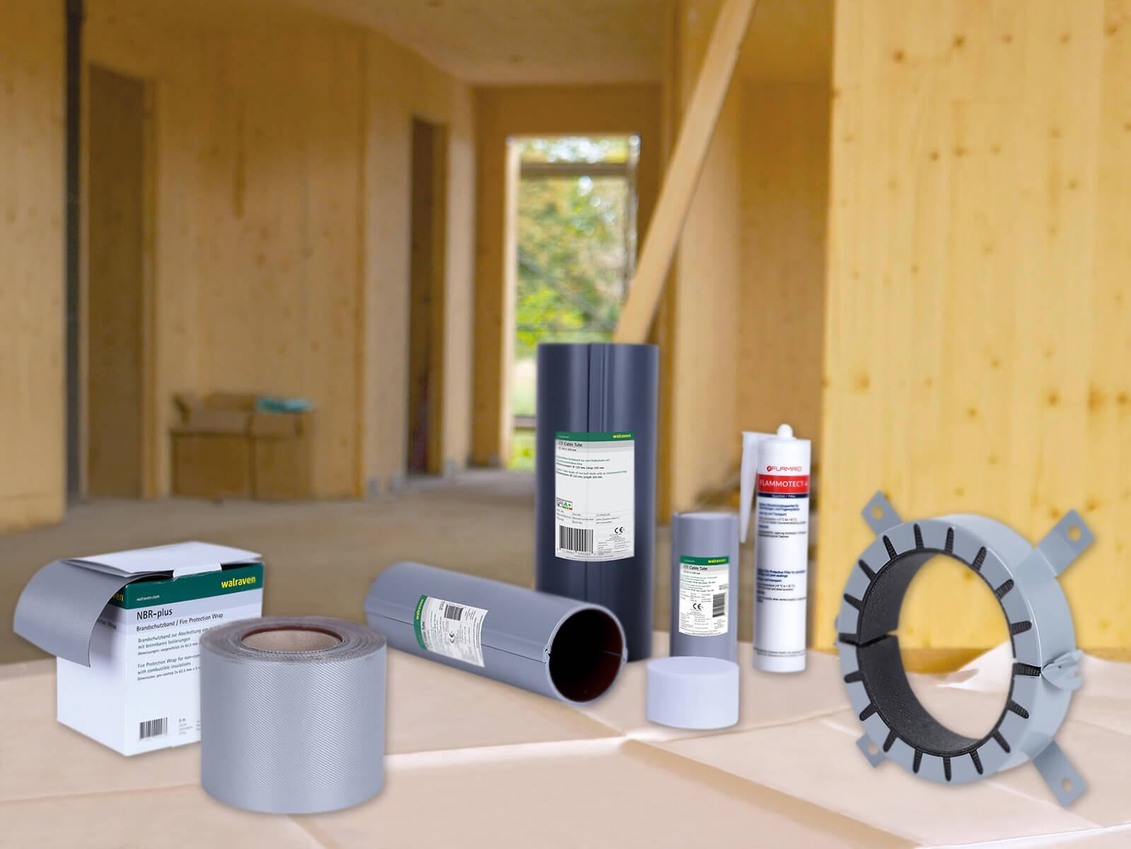 Brandschutz im Holzbau - Übersicht über die Walraven-Produkte