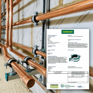 Für die Walraven Rohrschellen sind nun Umwelt-Produktdeklarationen (EPDs) verfügbar.