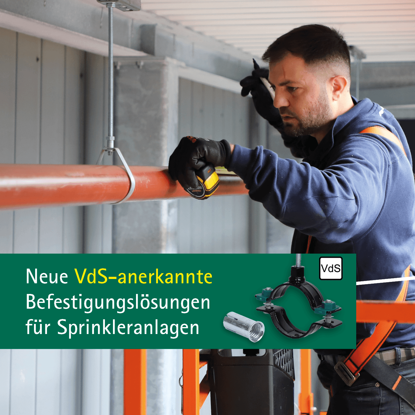 Neue VdS-anerkannte Befestigungslösungen für Sprinkleranlagen