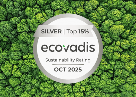 EcoVadis Silbermedaille 2025 für Walraven mit Einstufung unter den besten 15 % der weltweit bewerteten Unternehmen im Bereich Nachhaltigkeit.