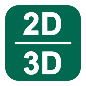 Icon Exakte Planung und Auslegung in 2D und 3D