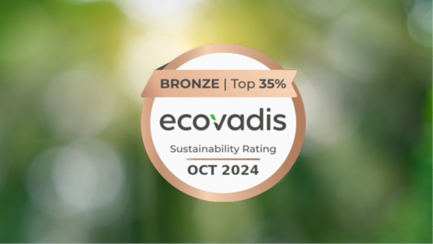 Walraven har modtaget en EcoVadis-bronzemedalje for vores indsats inden for bæredygtighed!