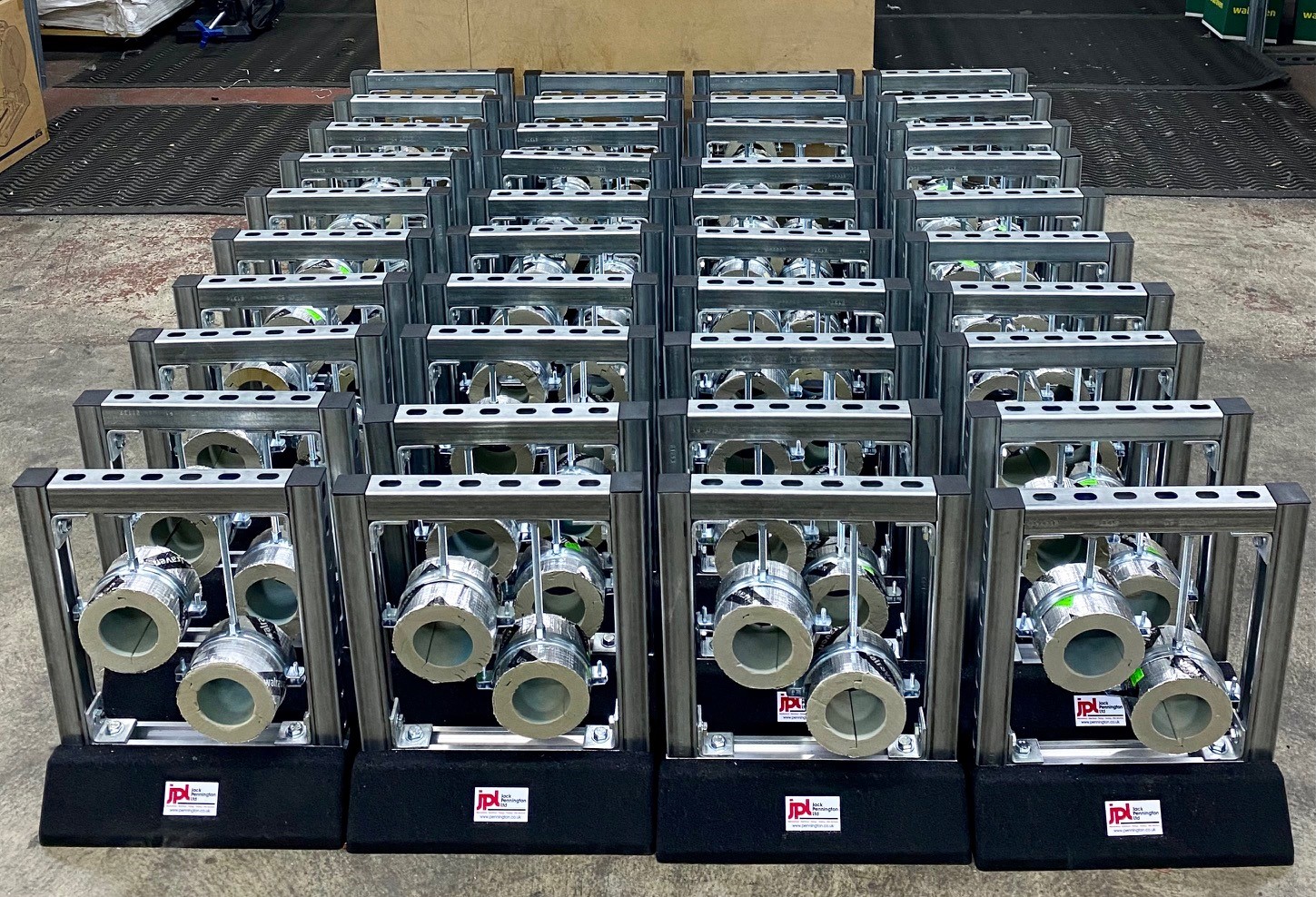 Pipe Stack Support Channel cutting and prefabrication offsite services