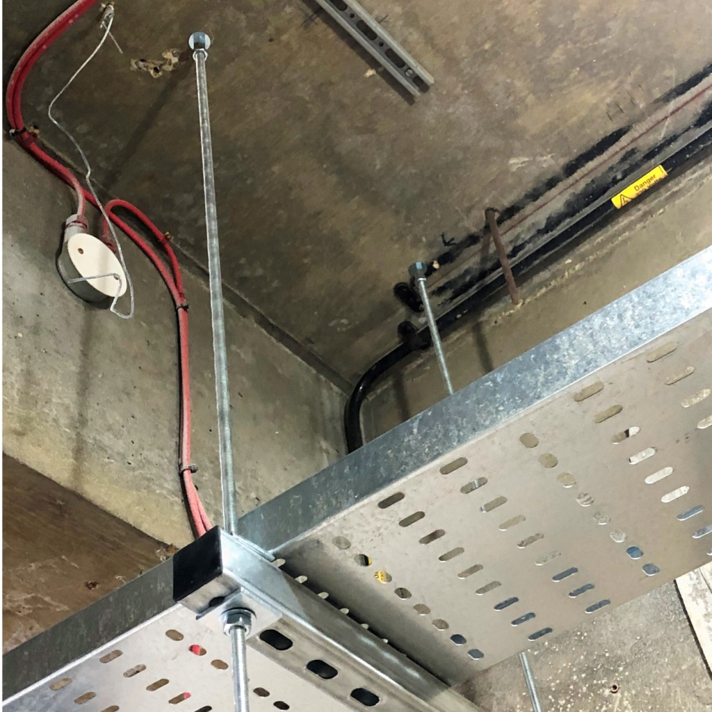 example of an installation with Walraven concrete screw
