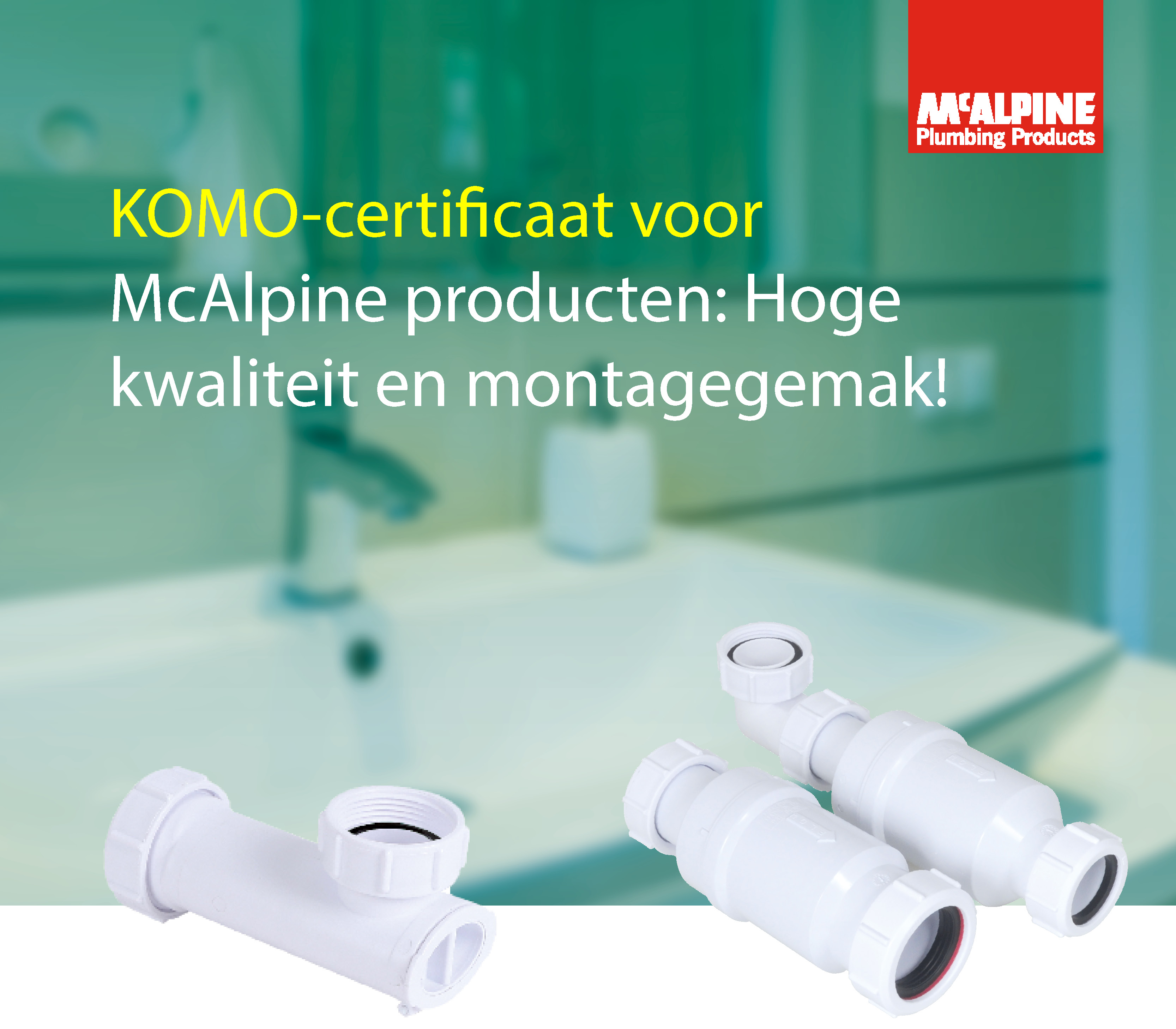 KOMO certificering MacValve en Ruimtebesparende Wastafelsifon