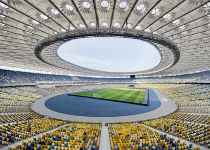 Vernieuwing van de gevel van een Olympisch stadion