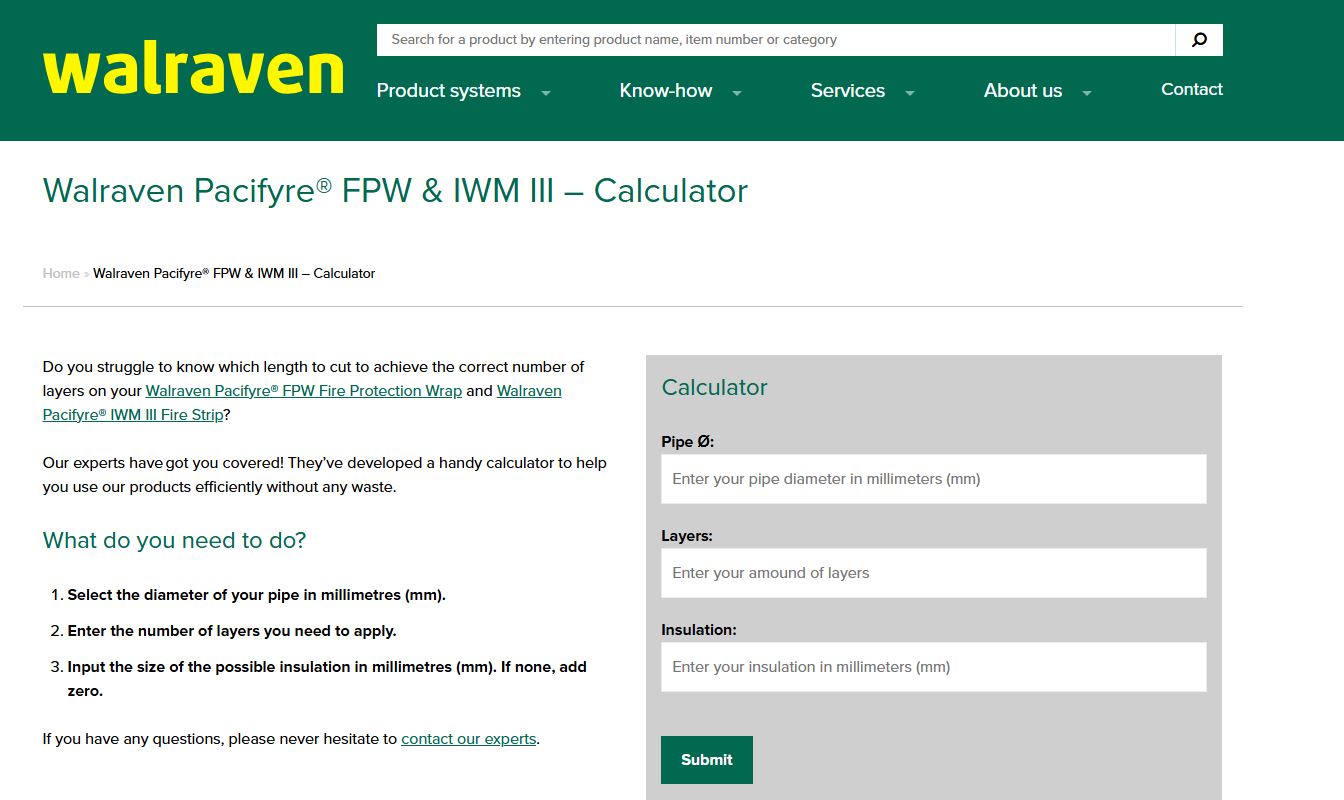 Discover our new Walraven Pacifyre®FPW & IWM III - Calculator