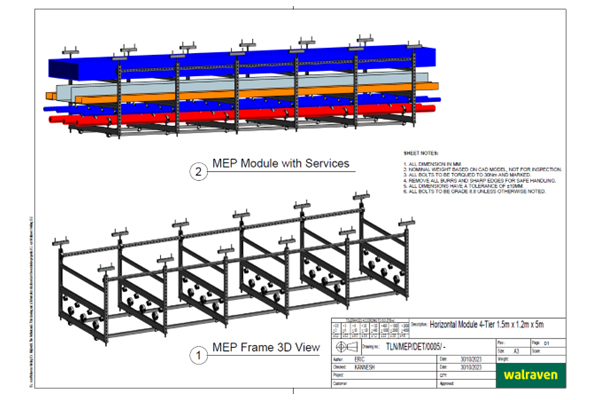 Horizontal-MEP-Frame-Support