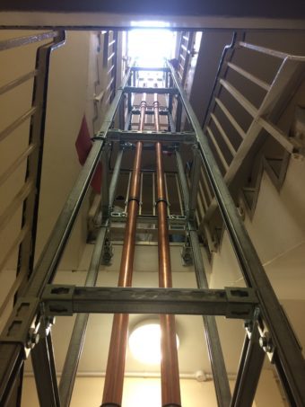 Stairwell Riser Installation