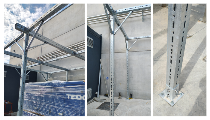 elevated support frames