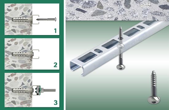 BIS RapidRail® Schraube TX30 in der Anwendung