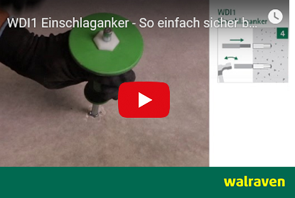 Schwerlastanker WDI1 Einschlaganker Video